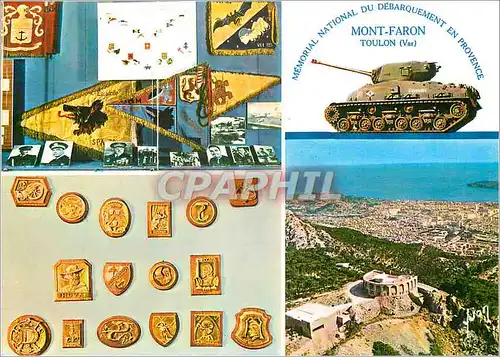 Cartes postales moderne Toulon (Var) Memorial National du Debarquement en Provence Mont Faron Tank Char d'assaut Militar