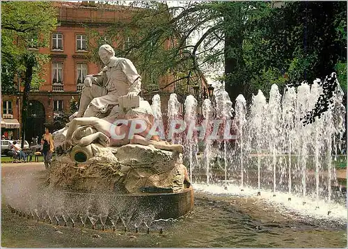Cartes postales moderne Toulouse La Ville Rose Sqaure Wilson la Statue du Poete