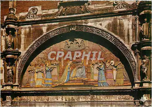 Cartes postales moderne Toulouse La Ville Rose Portail de la Balbade (1537) Son Tympan en Terre emaillee d'apres FRA ANG