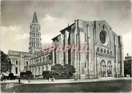 Moderne Karte Toulouse (Hte Gar) la Ville Rose la Basilique St Sernin XIe et XIIe s