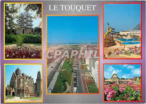 Cartes postales moderne La Cote d'Opale Le Touquet Paris Plage (Pas de Calais) L'ecole hotelerie L'Hotel de Ville Vue ae