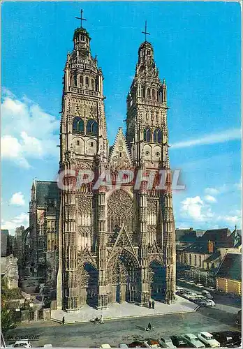 Cartes postales moderne Tours (I et L) La Cathedrale St Gatien (XIIIe XIVe s)