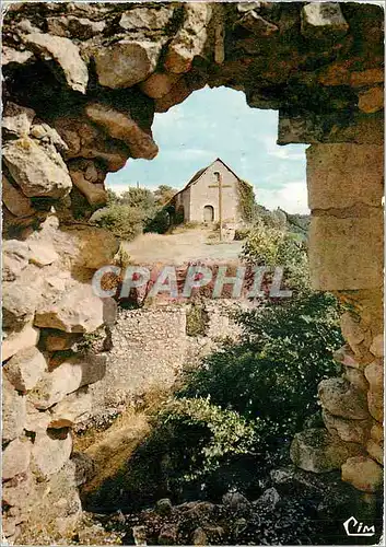 Moderne Karte Angles sur l'Anglin (Vienne) La Croix du Calvaire et la Chapelle St Pierre