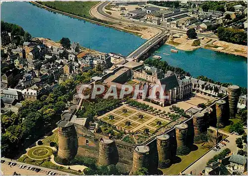 Moderne Karte Angers Le Chateau (Vue aerienne)