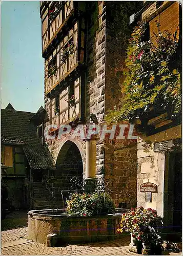 Cartes postales moderne Riquewihr (Haut Rhin) Fontaine de la Sinne et le Dolder