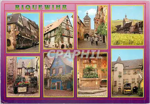 Cartes postales moderne Images d'Alsace Riquewihr (Haut Rhin) Le Restaurant alsacienne (1514)le Dolder Tour Beffroi (129