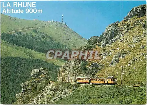 Cartes postales moderne Pays Basque La Rhune 900 m d'alt le Petit train a Cremaillere