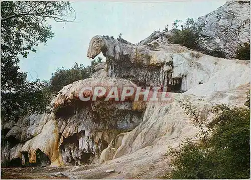 Moderne Karte Paysages de Hautes Alpes Reotier Fontaine petrifiante