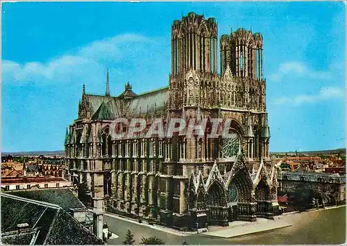 Cartes postales moderne Reims (Marne) La Cathedrale (XIIIe s) Vue d'ensemble