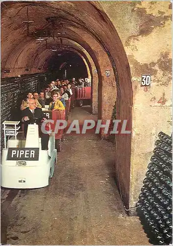 Moderne Karte Champagne Piper Heidsieck Bd Henri Vasnier Reims Train