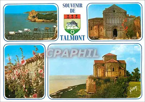 Moderne Karte Talmont (Ch Mme) La Presqu'il de Talmont l'Eglise (XIIe s)