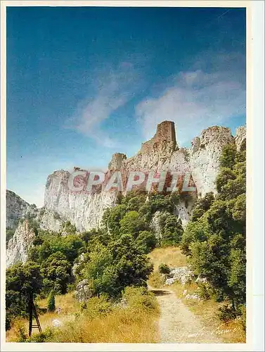 Moderne Karte Pays Cathare Chateau de Peyrepertuse a l'assaut du ciel