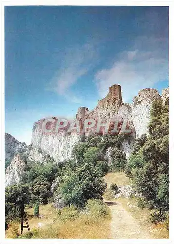 Moderne Karte Pays Cathare Chateau de Peyrepertuse a l'assaut du ciel