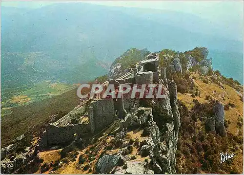 Moderne Karte Arts et Couleurs des Corbiere chateau de Chateau de Peyrepertuse (Aude) Resistance Cathare au XI