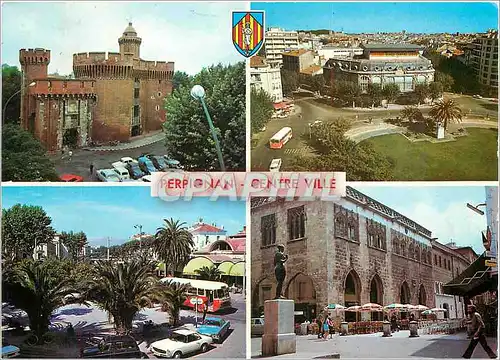 Cartes postales moderne Perpignan Souvenir Le Castiller la Place de Cataligue la Loge le Palmaruim