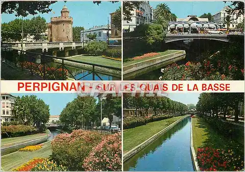 Cartes postales moderne Perpignan (P O) Lumiere et Couleurs du Roussillon sur les quai