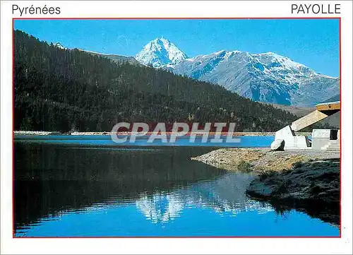 Cartes postales moderne Les Pyrenees Col d'Aspin (Htes Pyr) Lac de Payolle le Pic du Midi de Bigorre (2877 m)