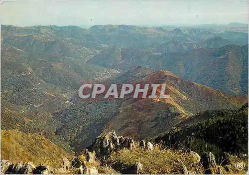 Cartes postales moderne Observation du Mont Aigoua (alt 1567 m) Saut du Capelan au fond le Pic St Loup