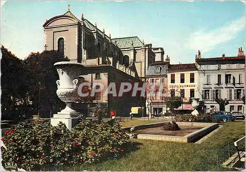 Cartes postales moderne Montauban (Tarn et Garonne) Abside de la Cathedrale et jardin Place de la Prefecture