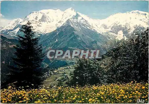 Cartes postales moderne Panorama sur le massif du Mont Blanc