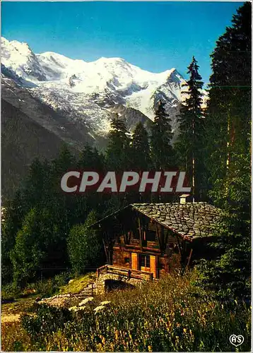 Moderne Karte Vieux Chalet au pays du Mont Blanc