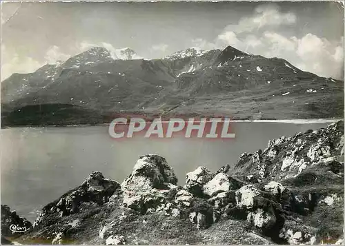 Cartes postales moderne Mont Cenis (Savoie) alt 2000 m le Lac et les Rocher Blancs