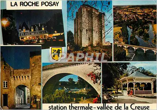 Cartes postales moderne La Roche Posay (Vienne)  Station thermale de la peau Le Casino la Tour Carree Vallee de la Creus