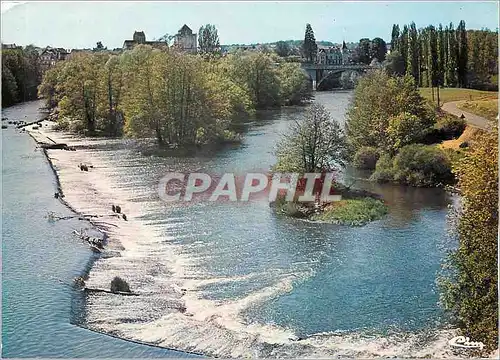 Moderne Karte La Roche Posay (Vienne) Confluent de la Creuse et de la Gartempe