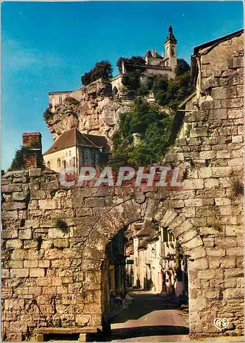 Cartes postales moderne Rocamadour (Lot) Site de France l'Entree de la Ville et la Porte du Figuier