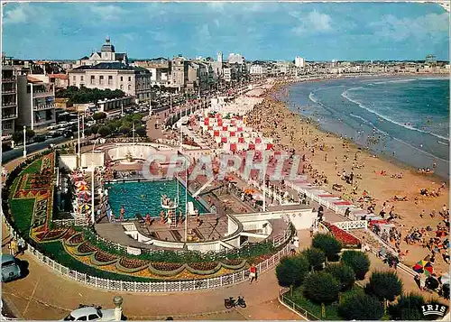 Cartes postales moderne Les Sables d'Olonne (Vendee) La piscine et la plage