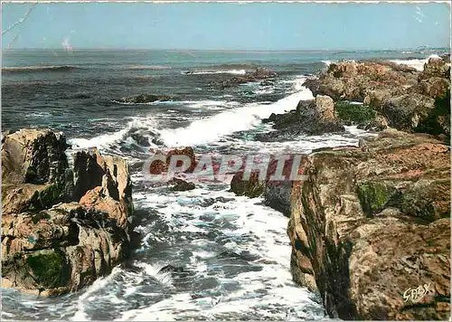 Moderne Karte Les Sables d'Olonne (Vendee) Effet de Vague