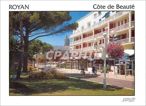 Moderne Karte Royan (Chte Mme) Le Front de mer Fleuri