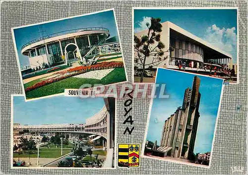 Cartes postales moderne Royan (Chte Mme) Cote de Beaute Le Casino le Palais des Congres le Front de Mer L'Eglise N D