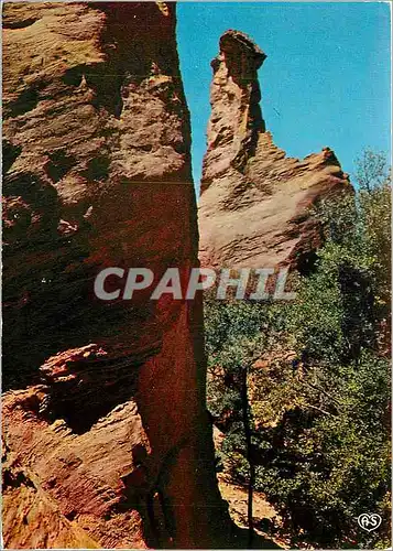 Cartes postales moderne Roussillon (Vaucluse) Haute Provence Ses falaises Sang et Or au pays de la couleur