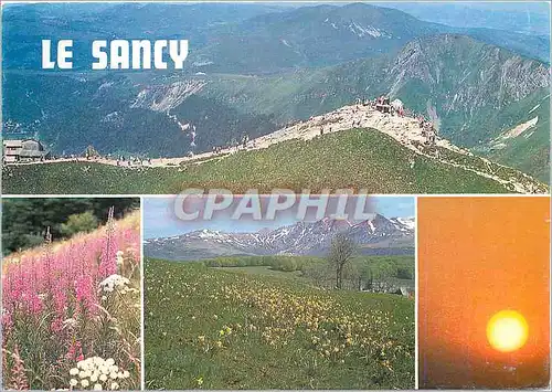 Moderne Karte Le Sancy (1886 m) le Sommet avec l'arrivee du telepherique et la table d'orientationStrasbourg B