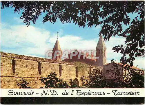 Moderne Karte Notre dame de l'Esperance Tarasteix (Htes Pyrenees) vue d'angle