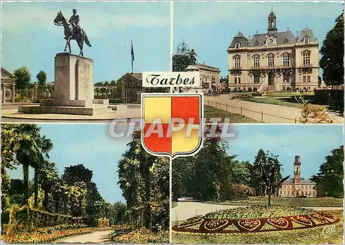 Cartes postales moderne Tarbes Statue du Marechal Foch (Michelet Sculpt Martin arch) l'Hotel de Ville