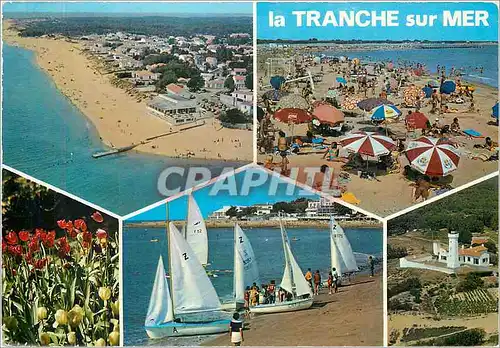 Moderne Karte La Vendee Touristique la Tranche sur mer