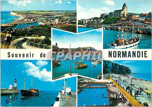 Cartes postales moderne Souvenir de Normandie Le Treport Vue generale