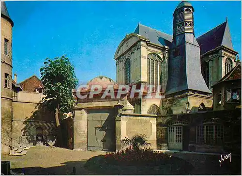 Moderne Karte Couleurs et Lumiere de France Troyes (Aube) L'Hotel de Vauluisant et l'Eglise Saint Pantaleon