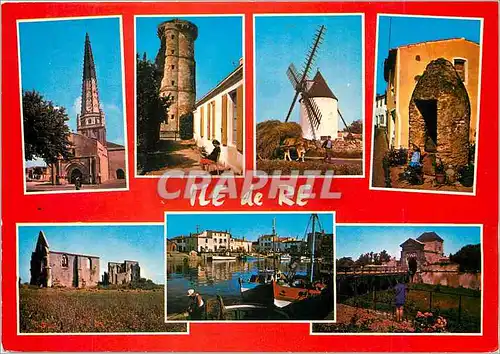 Cartes postales moderne Cote de lumiere Ile de Re (Ch Mme) Ars un vieux Puits Vieux Moulin Vieux Phare