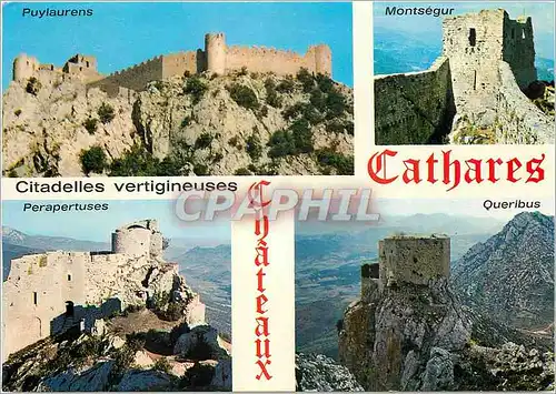 Cartes postales moderne Arts et Couleurs du Languedoc Les derniers refuges et haut lieux de la resistance cathare au XII