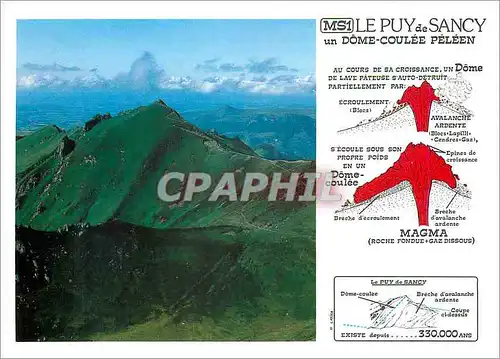 Cartes postales moderne Volcanisme en Auvergne Le Puy de Sancy