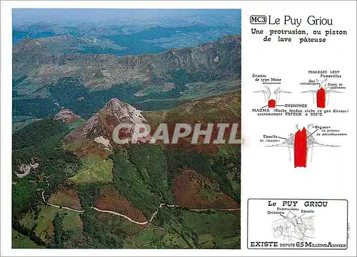 Cartes postales moderne Le Puy Griou (1690 m) et Griounou (1544 m) deux protrusions