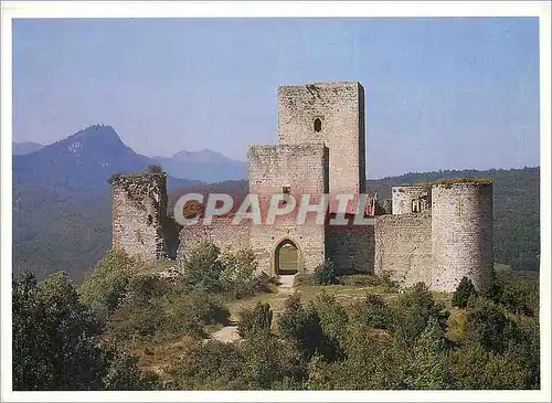 Moderne Karte Pays Cathare Chateau de Puiert OUvert aux Troubadours