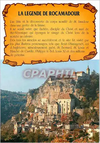 Cartes postales moderne Rocamadour (Lot) 2e site de France