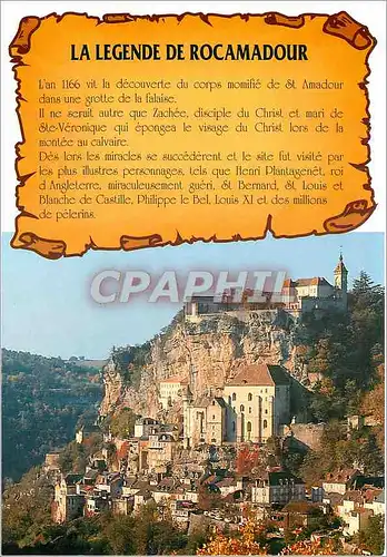 Moderne Karte Rocamadour (Lot) 2e site de France