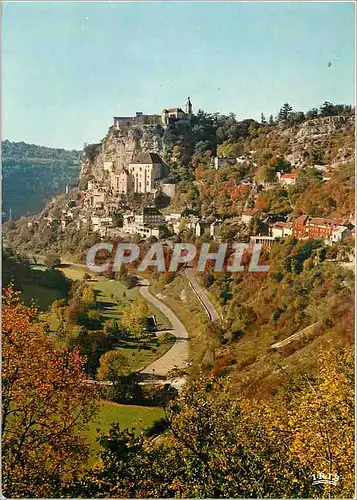 Cartes postales moderne Rocamadour (Lot) Lieu de pelerinage celebre des le moyen age vue d'ensemble