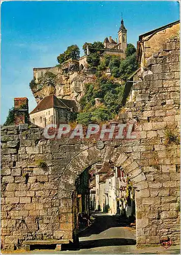 Cartes postales moderne Rocamadour L'Entree de la Ville et la Porte du Figuier