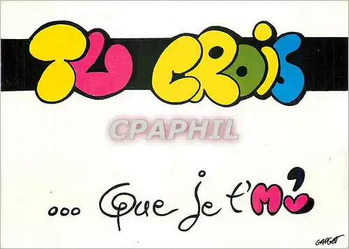 Cartes postales moderne Que je t'aime
